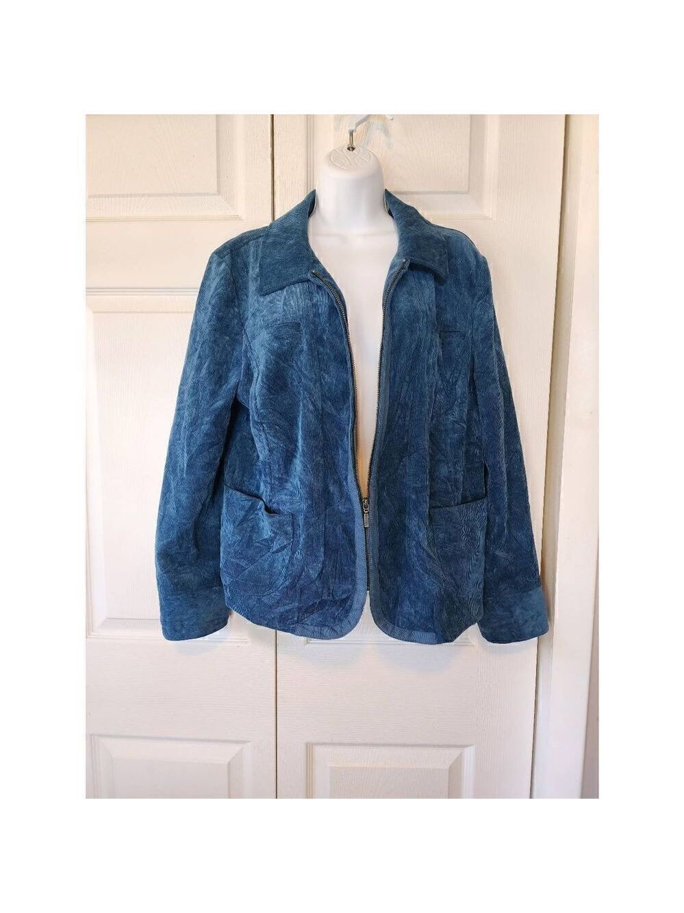 Chico's Blue Corduroy Jacket